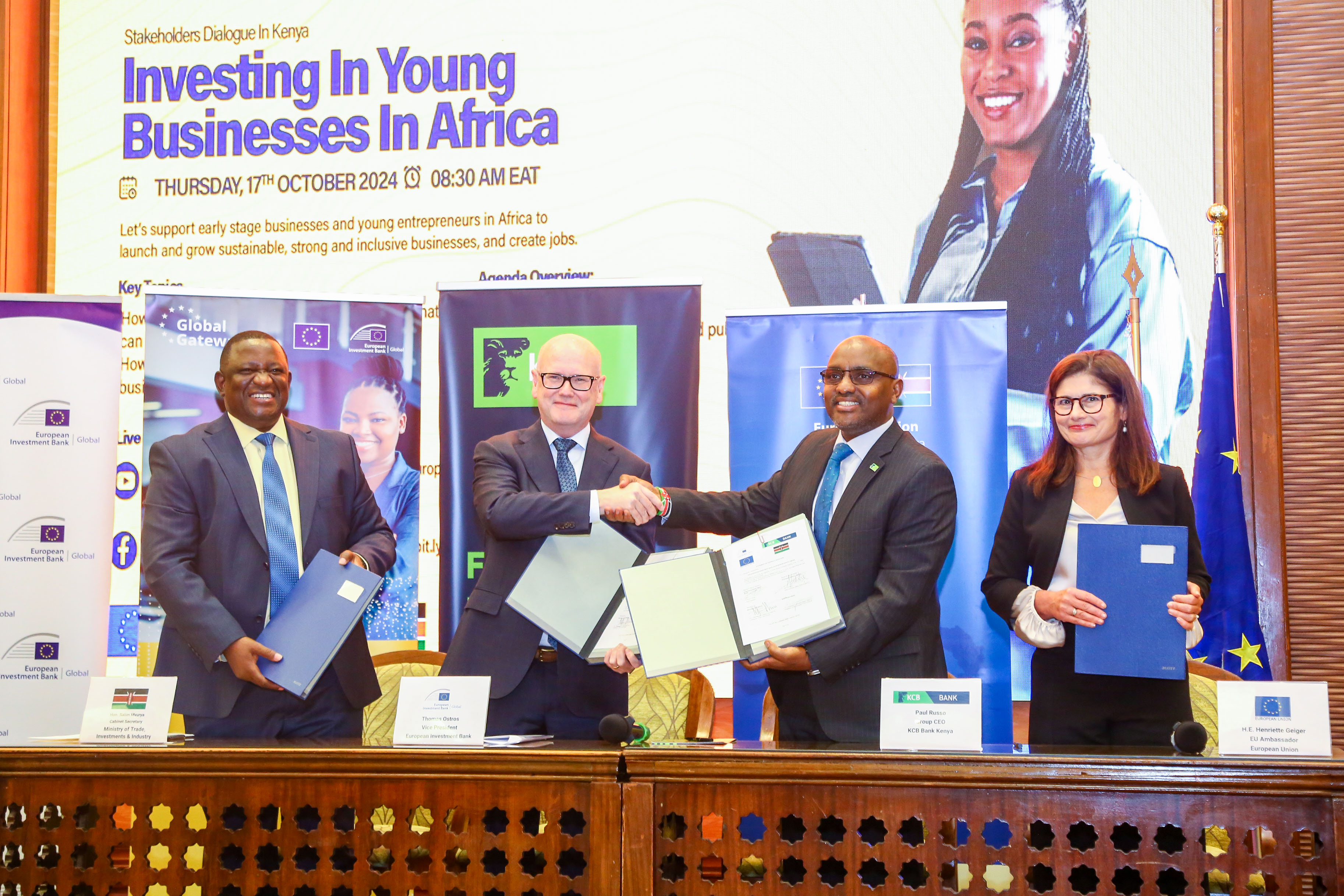 EIB Global and KCB Bank Sign €230M (KShs.32B) Deal to Support SMEs, Youth & Women 